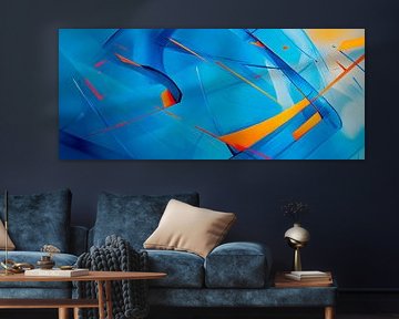 Colours of freedom - Abstract elegance by Poster Art Shop