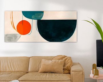 Colour flight of geometry - artwork by Poster Art Shop