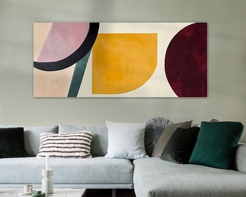 Colourful and geometric - art game Abstract Harmonies by Poster Art Shop