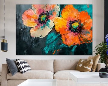 Colourful blossoms awaken by Poster Art Shop