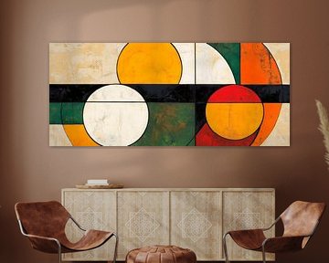 Colourful harmony - Geometry of light Abstract journey by Poster Art Shop