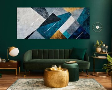 Colourful harmonies - Abstract mosaic Geometric dreams by Poster Art Shop