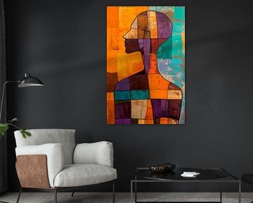 Colourful silence - human form by Poster Art Shop