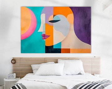 Colourful silence - portrait game by Poster Art Shop