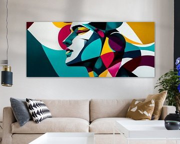 Kleurrijke dromen - abstracte elegantie van Poster Art Shop