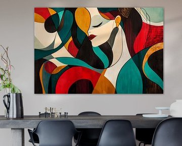 Colourful dreams - female form Art of emotion - s by Poster Art Shop