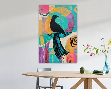 Colourful wing - A bird's dream by Poster Art Shop
