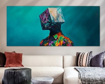 Kleurrijke geest - creativiteit ontvouwt zich Kristalhelder G van Poster Art Shop