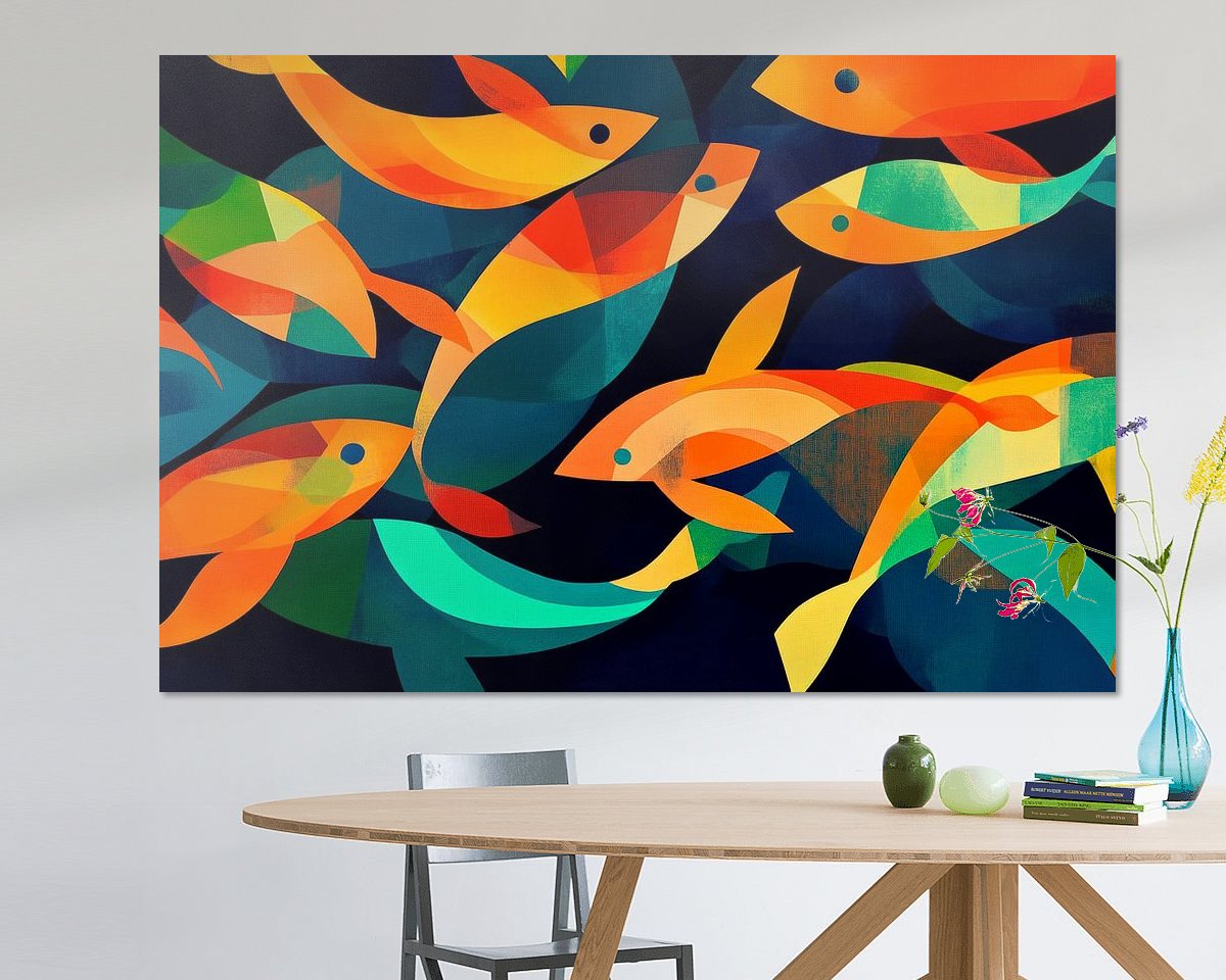 Example of the artwork in a room