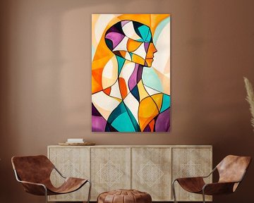 Colourful being - portrait of the soul by Poster Art Shop