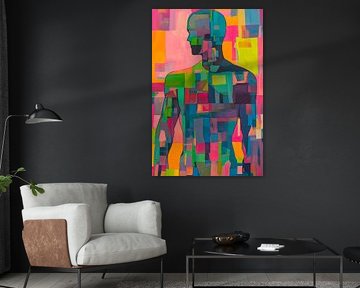 Colourful being - body portrait by Poster Art Shop