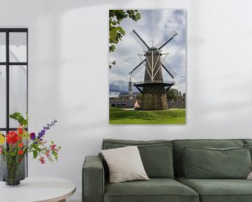 Stadsmolen in Hulst, Zeeland, Nederland van Imladris Images