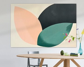 Colourful interplay of shapes by Poster Art Shop