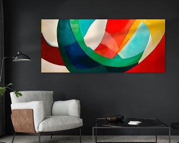 Riot of colours - dance of shapes by Poster Art Shop