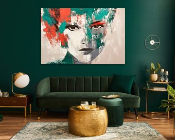 Colour intoxication of the soul - Portrait by Poster Art Shop