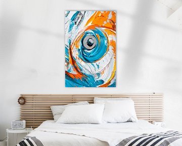 A riot of colour in the vortex of silence by Poster Art Shop