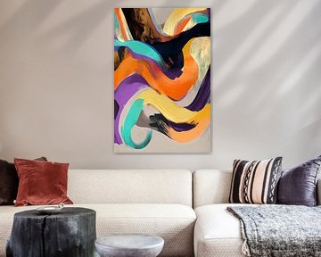 Colour play of emotions - chaos of colours by Poster Art Shop