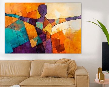 Farbenspiel der Freiheit – Tanzen im Licht von Poster Art Shop