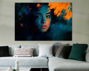 Colour play of the soul - facial magic by Poster Art Shop