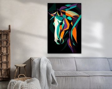 Play of colours of horsepower by Poster Art Shop