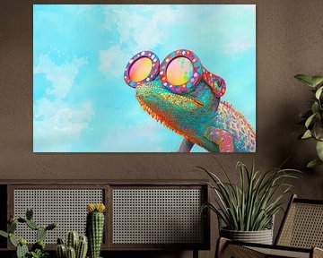 Colourful play of iridescent reptiles by Poster Art Shop