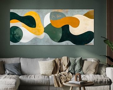 Jeu de couleurs des douces vagues sur Poster Art Shop