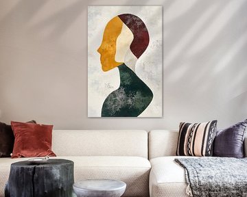 Play of colours of the soul - Portrait by Poster Art Shop