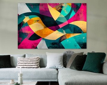 Colourful freedom - abstract dance floors by Poster Art Shop