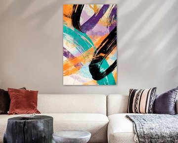 Colourful currents - chaos of aesthetics by Poster Art Shop