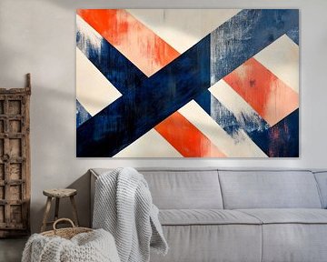 Coloured flows - Abstract geometry by Poster Art Shop