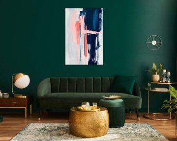 Colourful currents - abstract harmony by Poster Art Shop