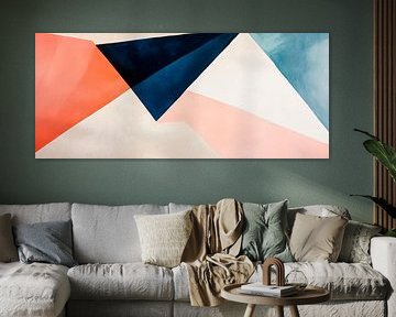 Colour Puzzle of Silence - Abstract Geometric Dreams - Fa by Poster Art Shop