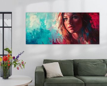 Fascination in colours - portrait dream by Poster Art Shop