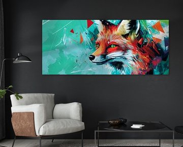 Fox in a colour dream - wild and free by Poster Art Shop