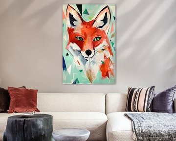 Fox in the colour room - art alive by Poster Art Shop