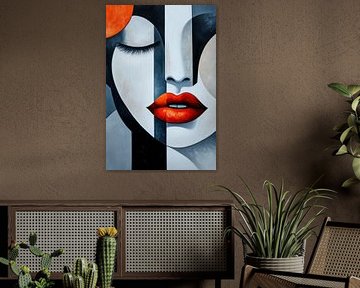 Beauté mystérieuse - combinaison de couleurs Élégance tranquille sur Poster Art Shop