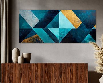 Geometrische harmonie - rel van kleur van Poster Art Shop
