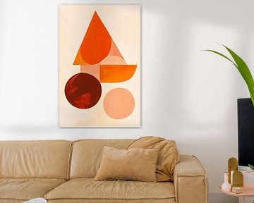 Harmonie géométrique - les couleurs dansent sur Poster Art Shop