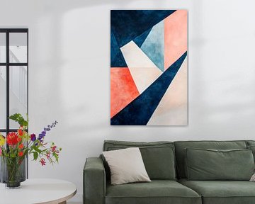 Geometric harmony in soft colours by Poster Art Shop
