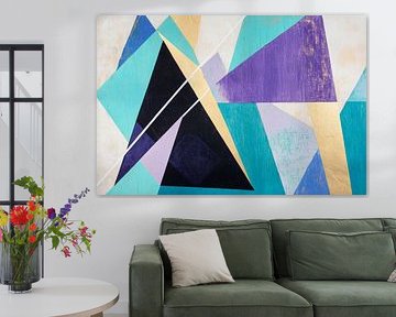 Geometric harmony in colours by Poster Art Shop