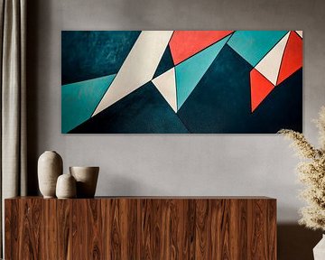 Geometrische Harmonien – Farbenpuzzle von Poster Art Shop