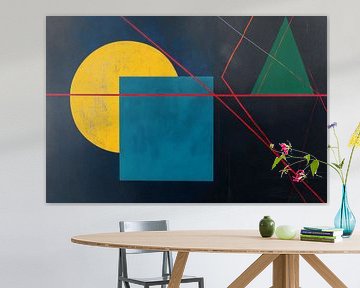 Geometrische Nachtträume – Farbenspiel von Poster Art Shop