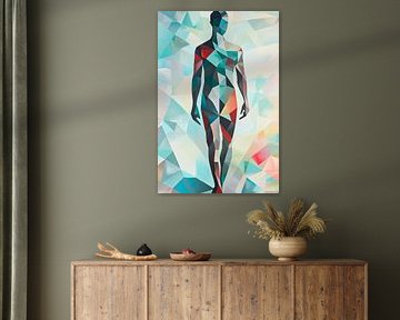 Geometric soul - Play of coloursBody in prism - Light by Poster Art Shop