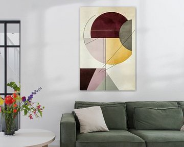 Geometrische stilte - kleuren in vorm van Poster Art Shop