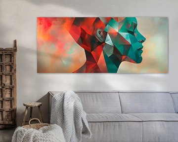 Geometric dreams - Soul play of colours by Poster Art Shop