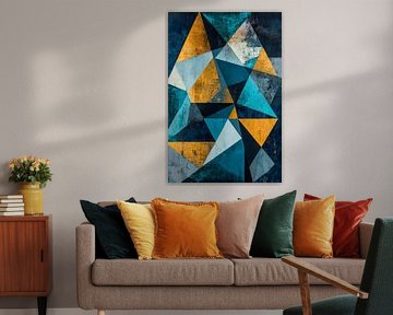 Geometric dreams - Colourful symphony by Poster Art Shop