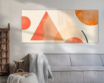 Geometric dreams in earth tones Circles of harmony - Colour by Poster Art Shop