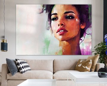 Face of colours - Portrait of the soul by Poster Art Shop