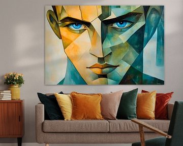 Face of colours - Perspectives game by Poster Art Shop
