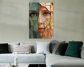 Face of nature - colours of the soul Twofold I - face of the soul by Poster Art Shop